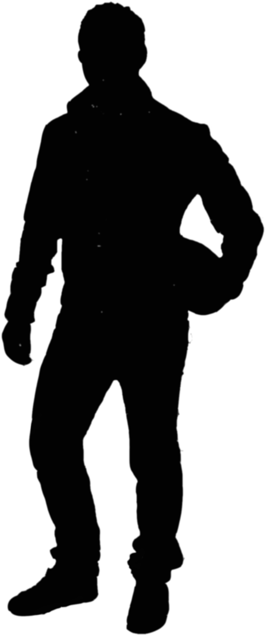 Motorcycle Guy Silhouette Clipart - Silhouette Of Teddy Roosevelt (1500x2100), Png Download