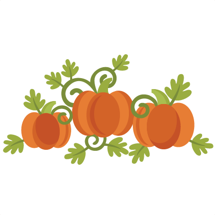 Pumpkin Group Svg Scrapbook Cut File Cute Clipart Files - Group Of Pumpkin Clipart (432x432), Png Download