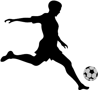 Rams Sports - Black And White Soccer Clipart (375x327), Png Download