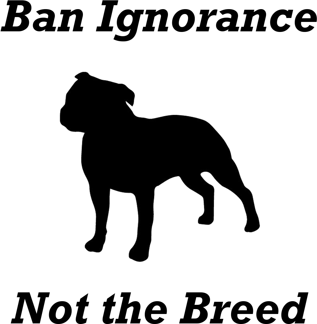 Ban Ignorance Not Pitbulls - Pit Bull - Oval Sticker (1350x1350), Png Download