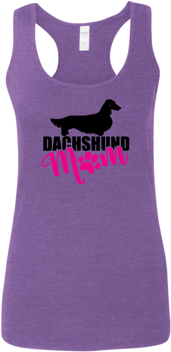 Dachshund Mom Longhair Ladies' Softstyle Racerback - Logan Shirts Wolverine The Beast Get Angry (1155x1155), Png Download