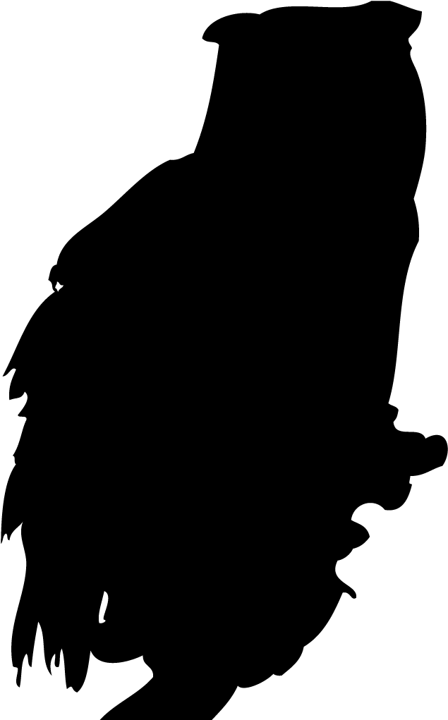 Owl Silhouette Png - Great Horned Owl Silhouette (1024x1024), Png Download