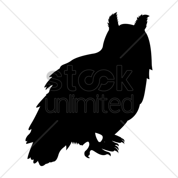 Long-eared Owl Clipart Owl Photography Silhouette - Silhouette (600x600), Png Download