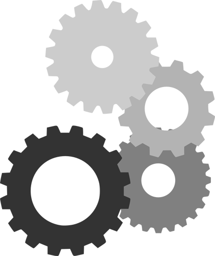 Svg Gear Silhouette - Colegio Republica De Mexico (421x500), Png Download