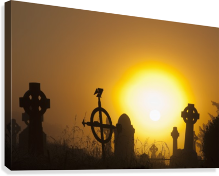 Sunrise At Aghadoe Heights Graveyard With Silhouetted - Aghadoe Heights Hotel & Spa (429x344), Png Download
