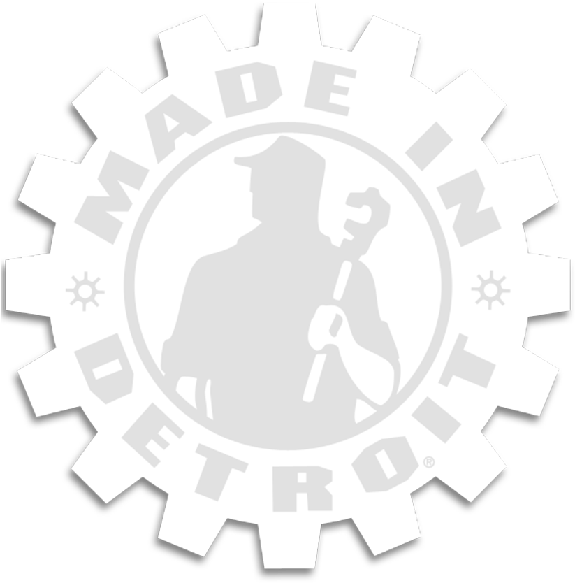 12" X 12" Mid Gear Window Decal - Made In Detroit (822x1000), Png Download