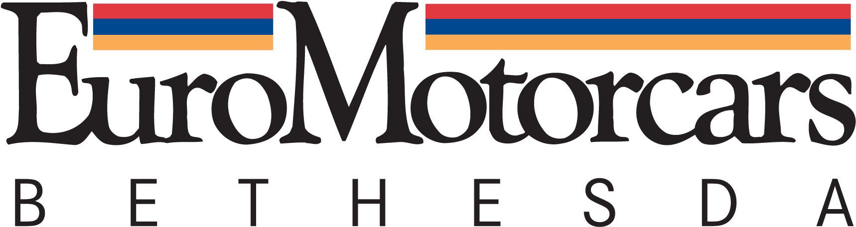 Euro Bethesda Logo 2 - Euro Motorcars (1814x523), Png Download