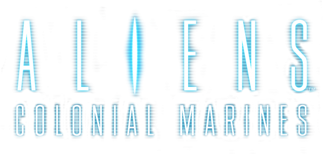 Colonial Marines Logo Comments - Aliens Colonial Marines Logo (700x313), Png Download