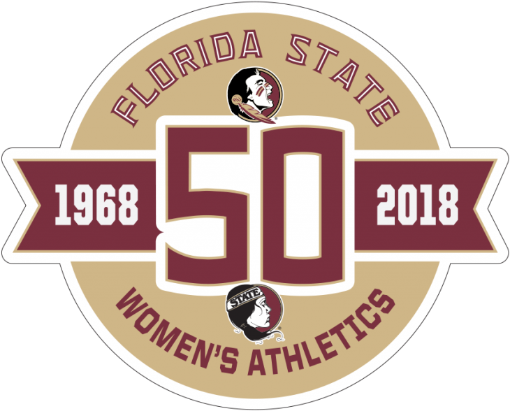 Florida State Women's Athletics 50th Anniversary (768x605), Png Download