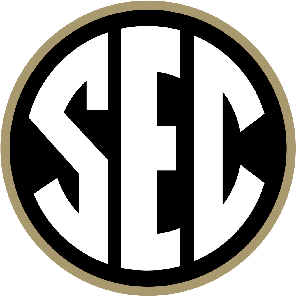 Sec Logo In Vanderbilt Colors - College Football Sec Logo (1024x1024), Png Download