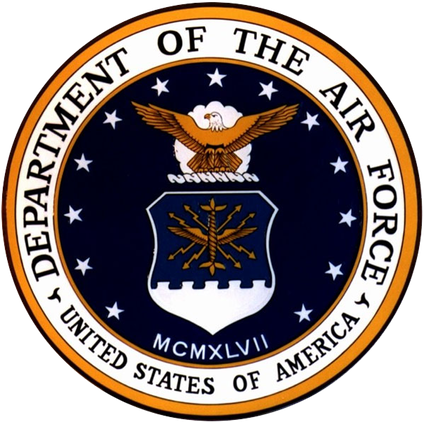 Airforce Logo - Us Air Force (424x422), Png Download