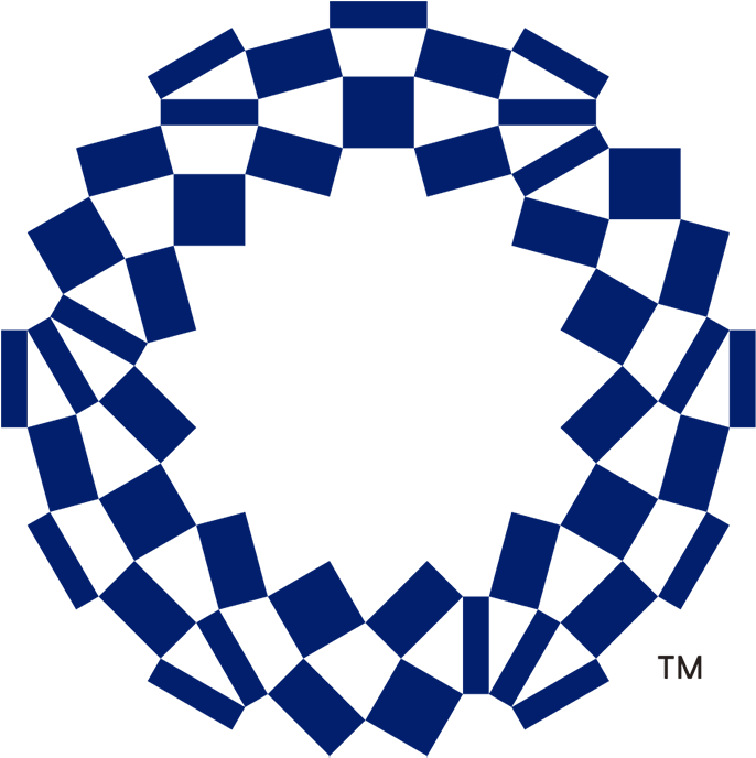 O Like Shape Checkered Olympics Logo - Tokyo 2020 Logo Png (1920x1080), Png Download