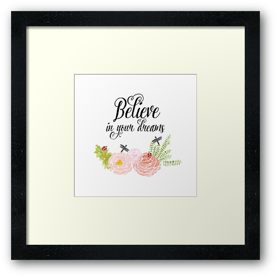Dragonflies Roses Watercolor Floral Framed Print - Morning With Her Having Coffee (550x550), Png Download