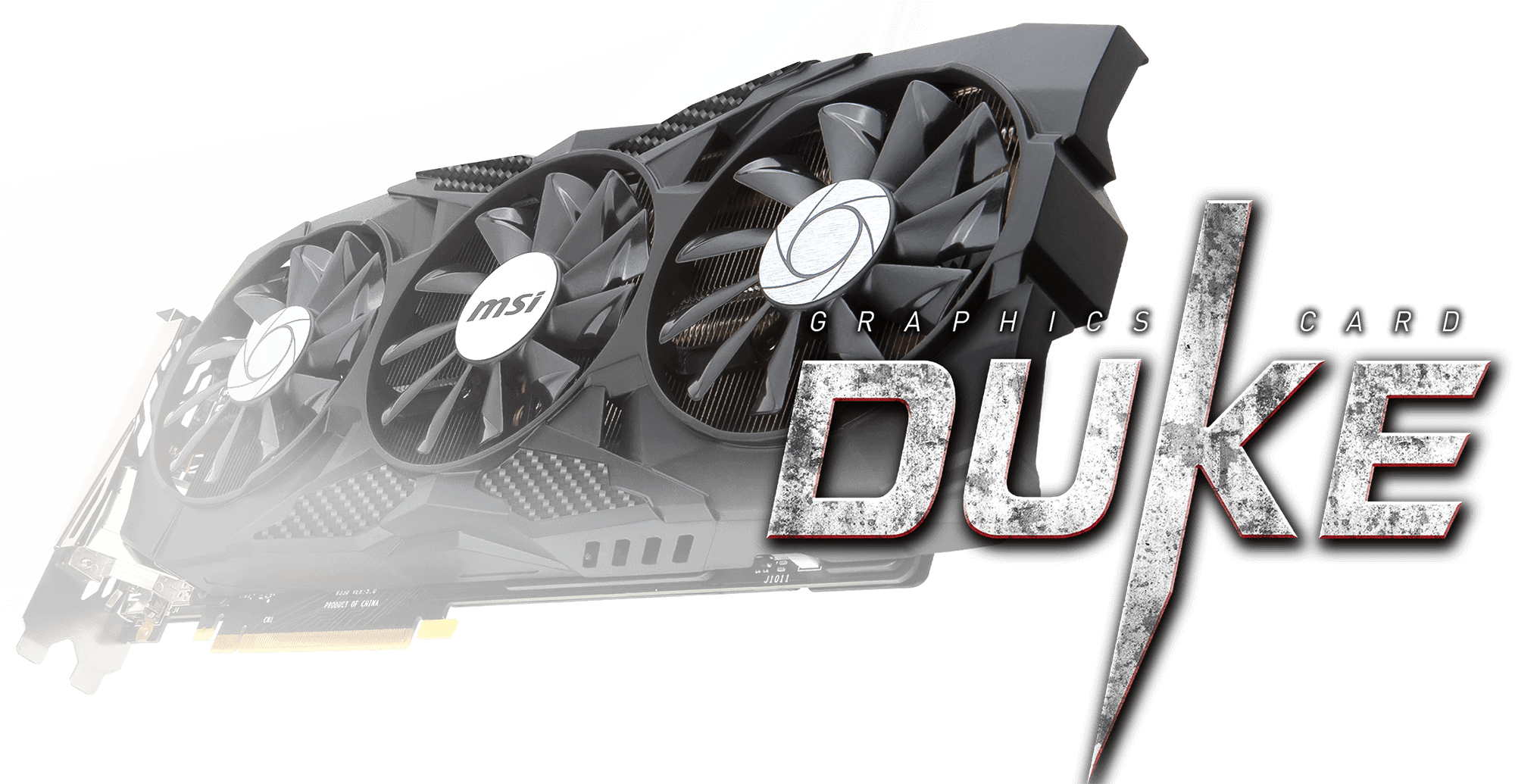 Hail To The King, Baby - Msi Duke 1080 Ti (2000x1035), Png Download