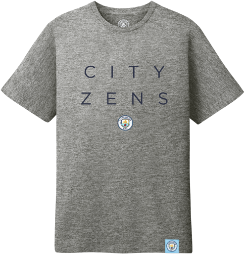 Manchester City Cityzens Mini Logo T-shirt - T-shirt (600x583), Png Download