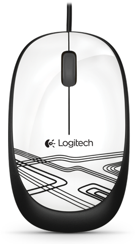 Logitech M105 - Mouse - Wired - Usb (455x500), Png Download