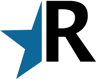 Vii - R Logo With A Star (500x500), Png Download