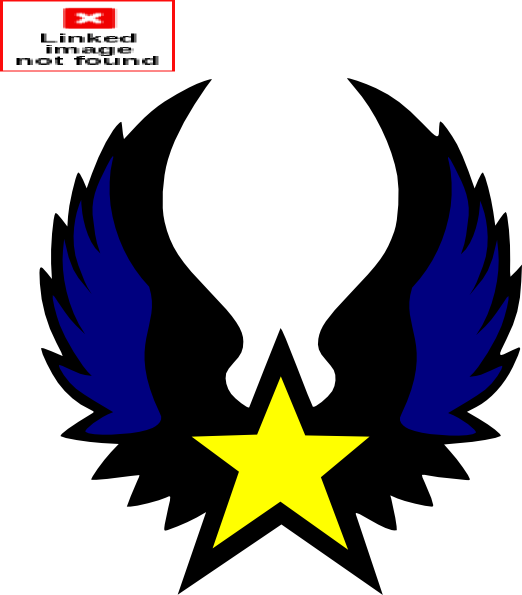 Nautical Star With Wings Designs (522x595), Png Download