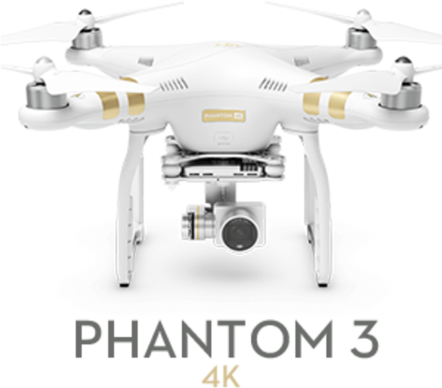 Drone Phantom 3 4k (640x640), Png Download