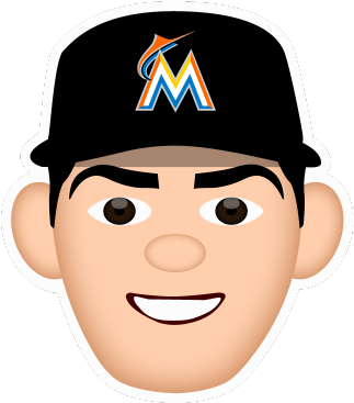 Miami Marlins Sticker - Miami Marlins Iphone 7 Plus Case - Miami Marlins Monotone (400x400), Png Download