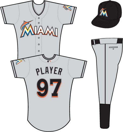 New Miami Marlins Road Jersey For - Blue Jays Jersey Printable (486x522), Png Download