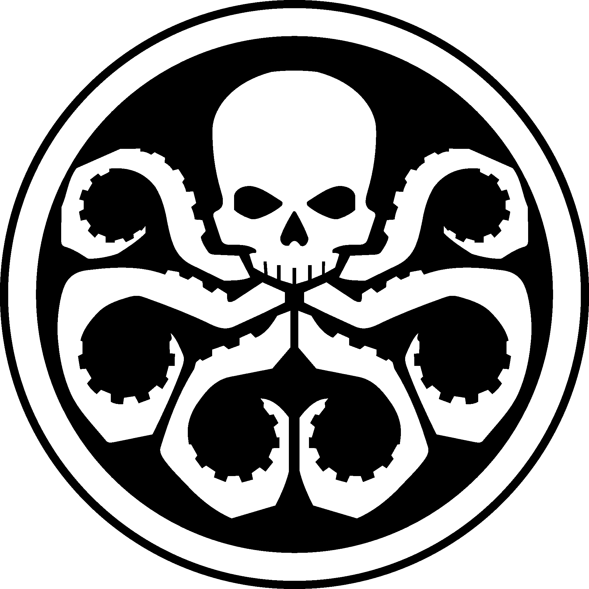 Hail Hydra - Hydra Logo Marvel (1935x1935), Png Download