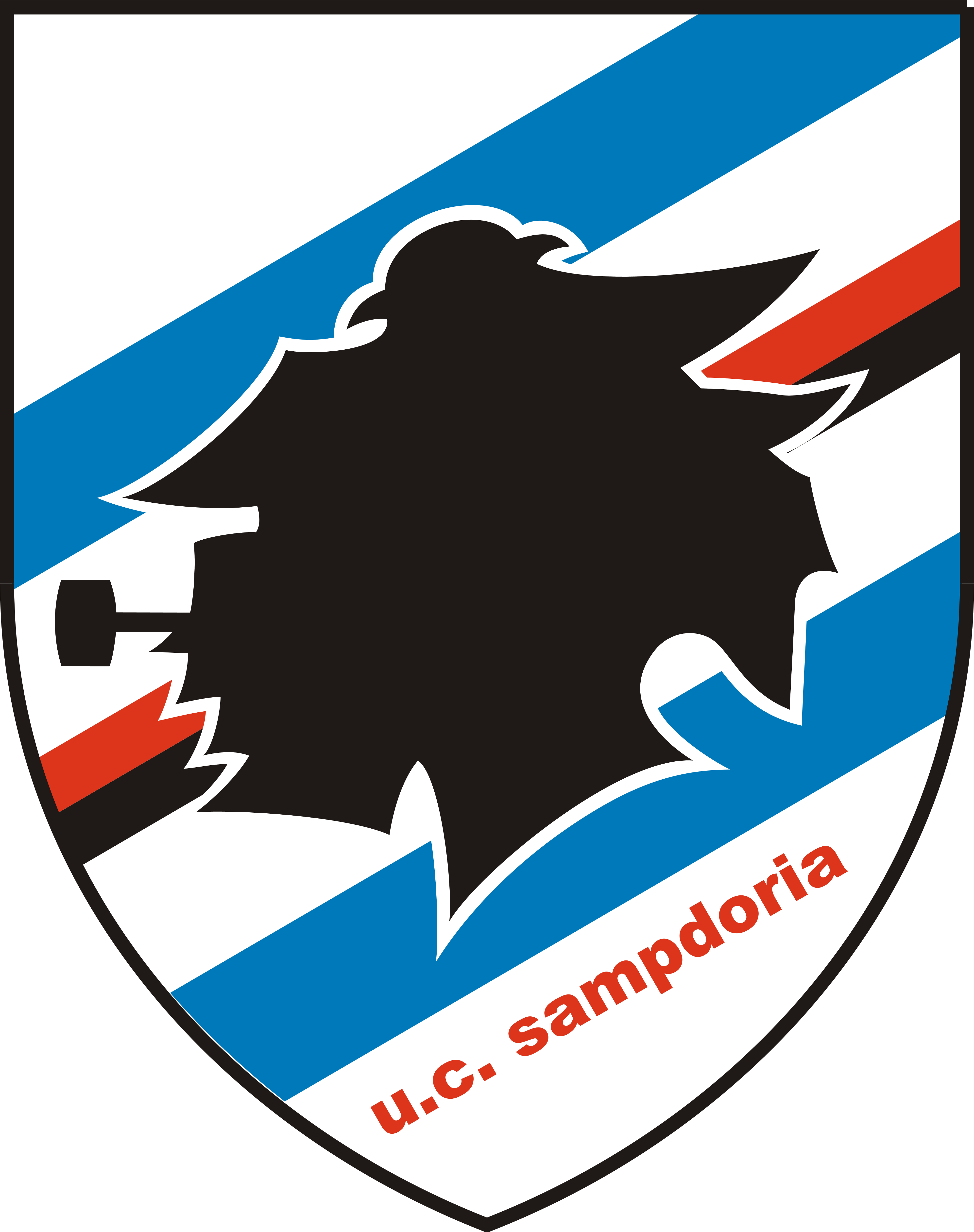 U.c. Sampdoria (3953x5000), Png Download