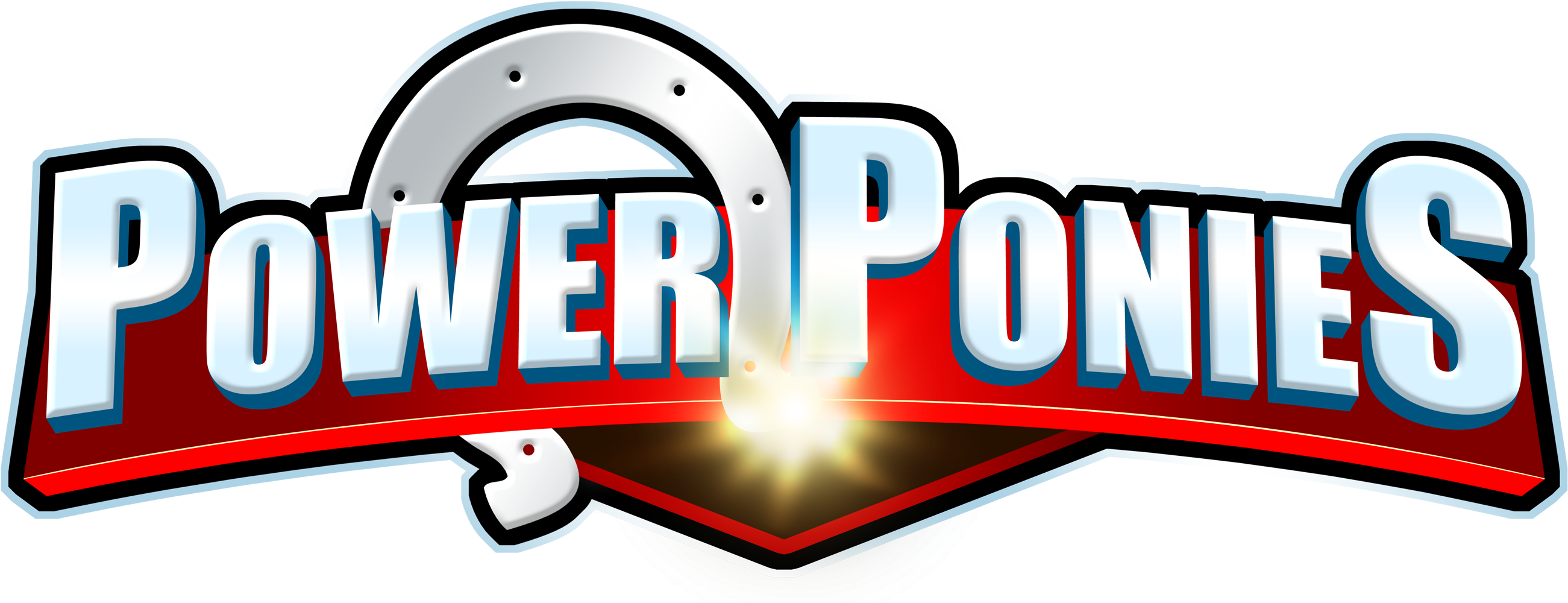 Moonlight-pen, Logo, Power Ponies, Power Rangers, Safe, - Pony Power (2680x1035), Png Download