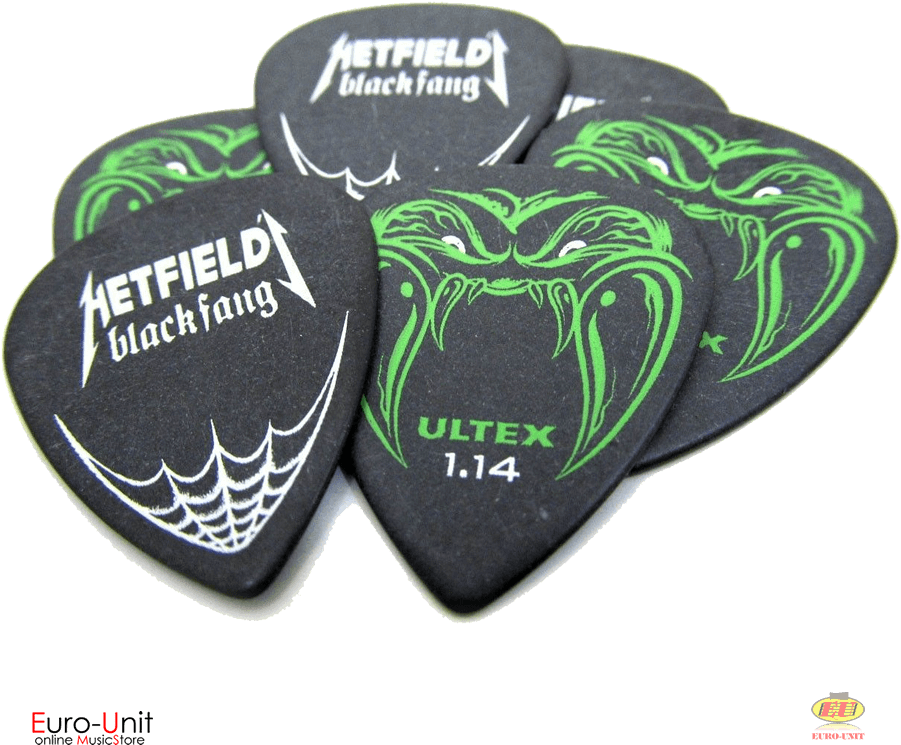 Product Sku - Dunlop Black Fang Pick - 6 Pack 1.14 Mm (900x900), Png Download