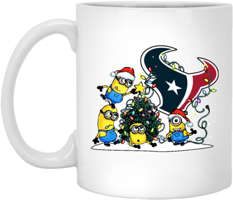 Houston Texans Minion Mery Christmas Texans Team Logo - Houston Texans Shirts Minion Mery Christmas Texans (480x480), Png Download
