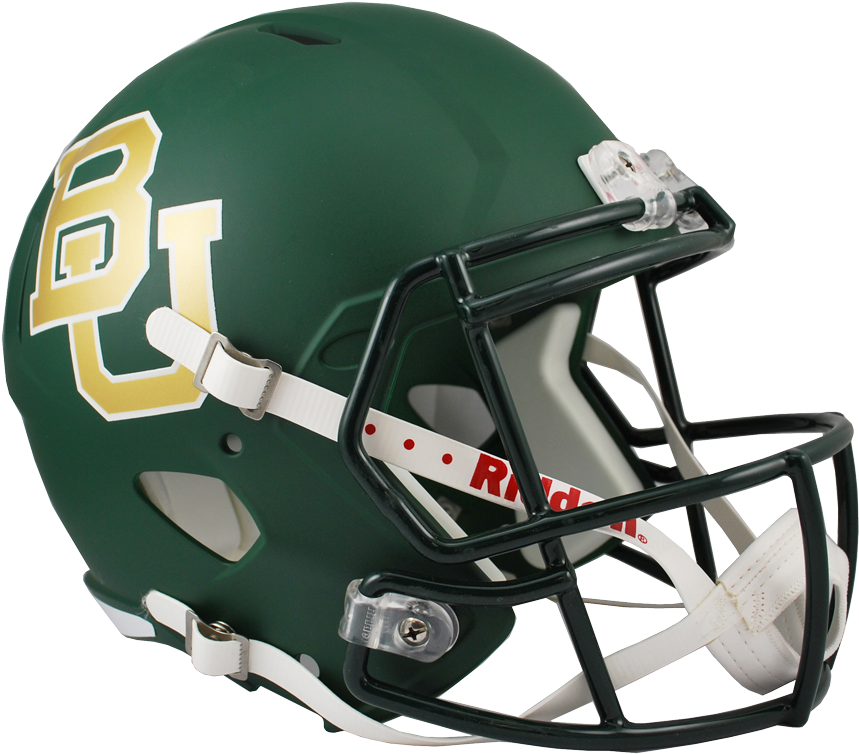 Riddell Baylor Bears Officially Licensed Ncaa Speed (900x824), Png Download
