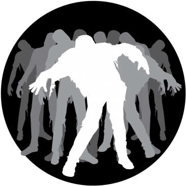 Walking Dead Gobo - Glass (400x400), Png Download