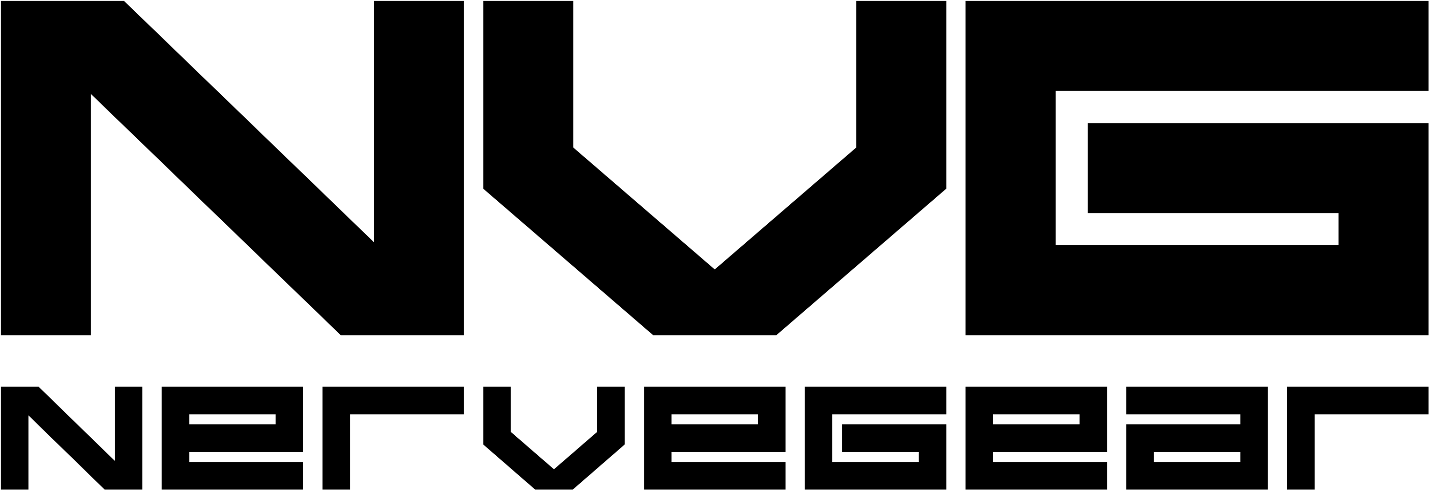Clip Art Transparent Stock Sword Art Online Nervegear - Sword Art Online Nerve Gear Logo (2913x1080), Png Download