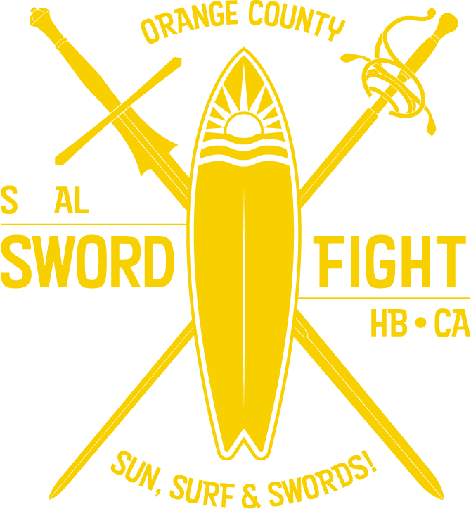 Socal Sword Fight Yellow - Southern California (670x723), Png Download