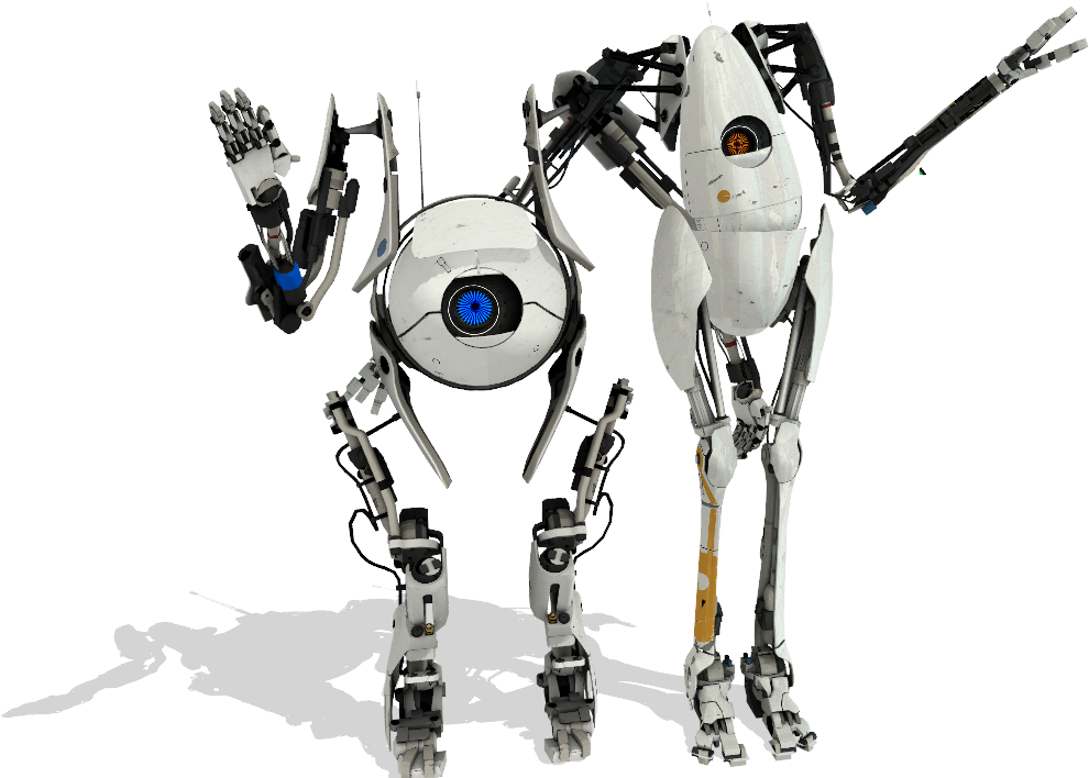 Wwib3 - Portal 2 Black And White Glados (1366x768), Png Download