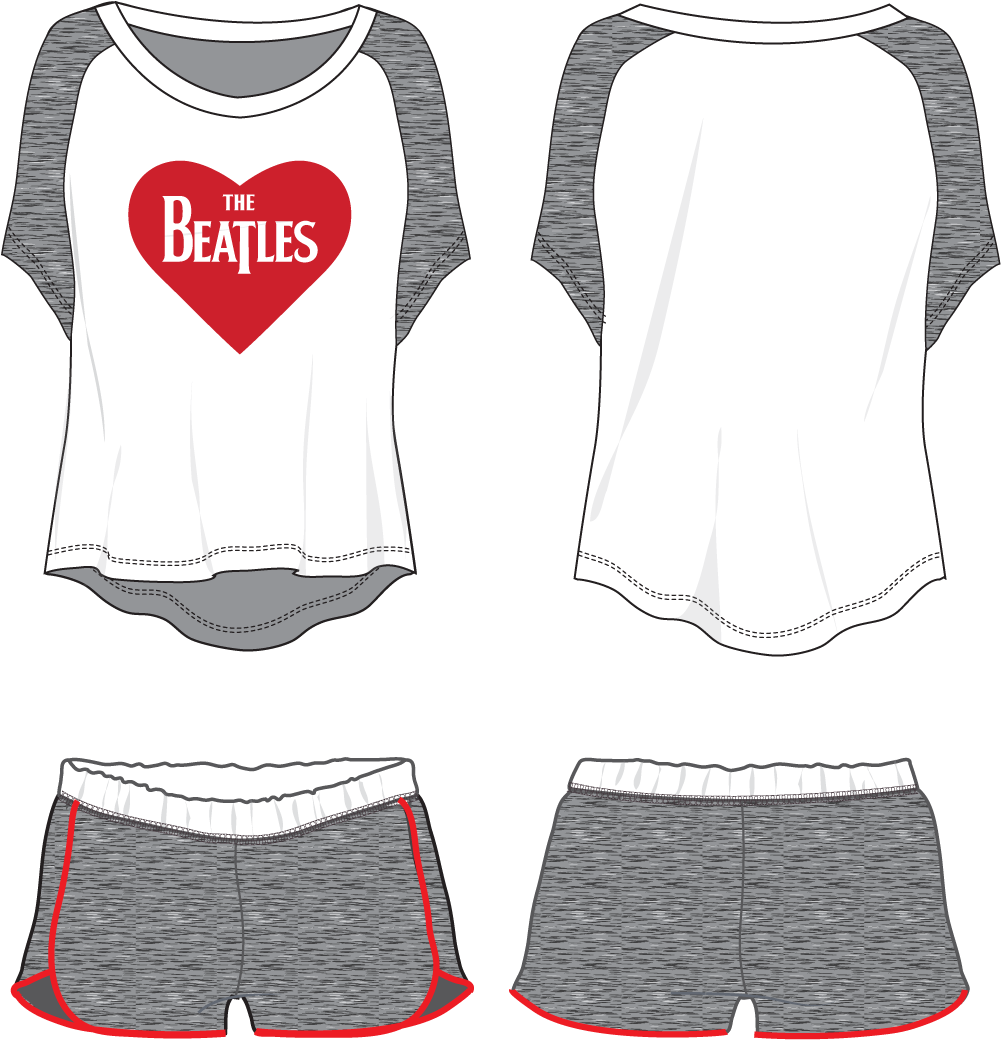 The Beatles Heart Logo - Beatles (1100x1100), Png Download