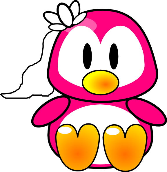 Jpg Library Library Caricatura Pingu Girl Clip Art - Penguin Clip Art (576x595), Png Download