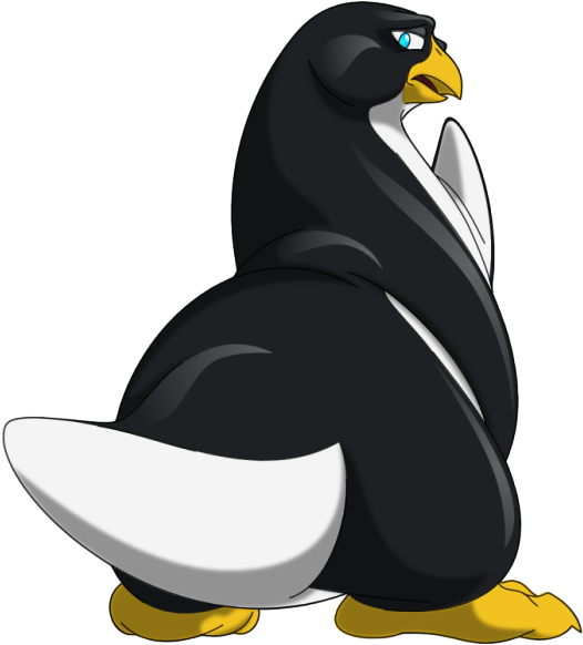 Fat Pingu (644x700), Png Download