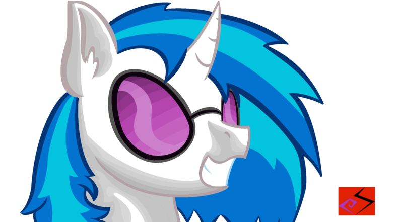Dj Pon3 Painting By Surprisethepony9000 On Deviantart - Cartoon (1024x440), Png Download