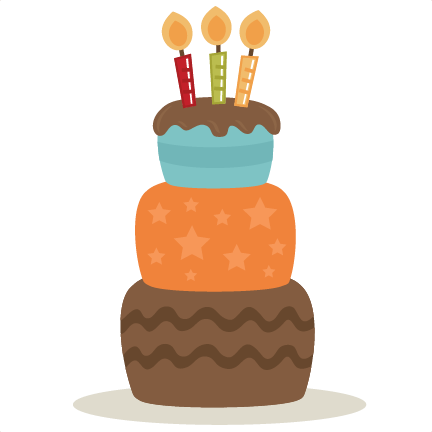Clipart Freeuse Stock Birthday Cut File For Cutting - Birthday Cake No Background (432x432), Png Download