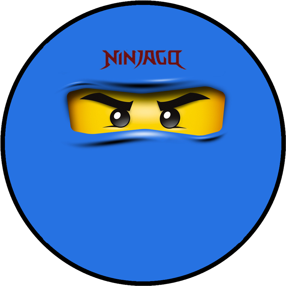 Kit Digital Aniversário "ninjago" Para Imprimir - Mascara Lego Ninjago (945x945), Png Download