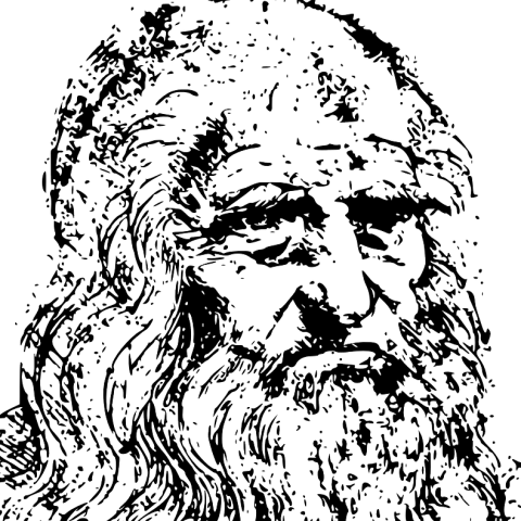 Leonardo Da Vinci - Leonardo Da Vinci T Shirt (480x480), Png Download