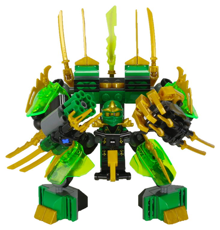 Green-mech - Lego Ninjago Green Mech (1000x800), Png Download
