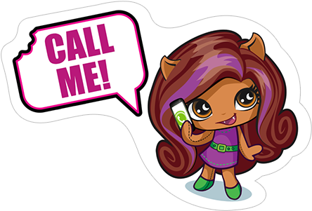 Viber Sticker «monster High» - Sticker (490x317), Png Download