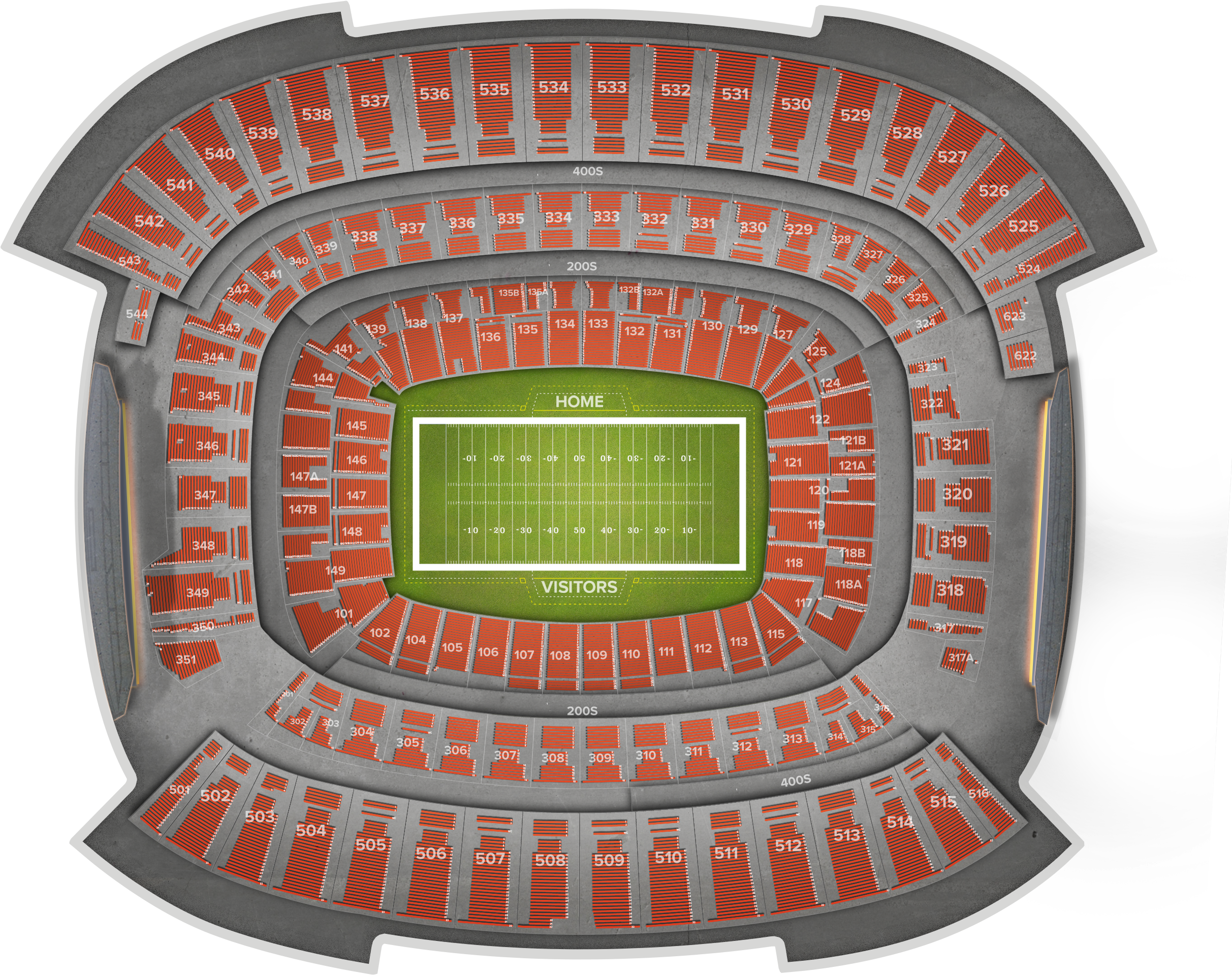 Browns Stadium Section 507 (2560x1936), Png Download