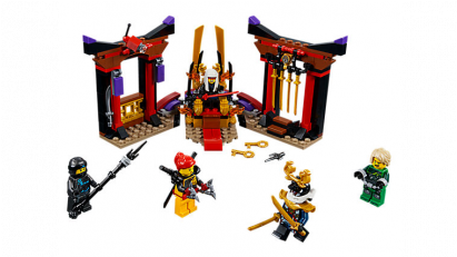Throne Room Sundown - Lego Ninjago Throne Room Showdown (410x410), Png Download