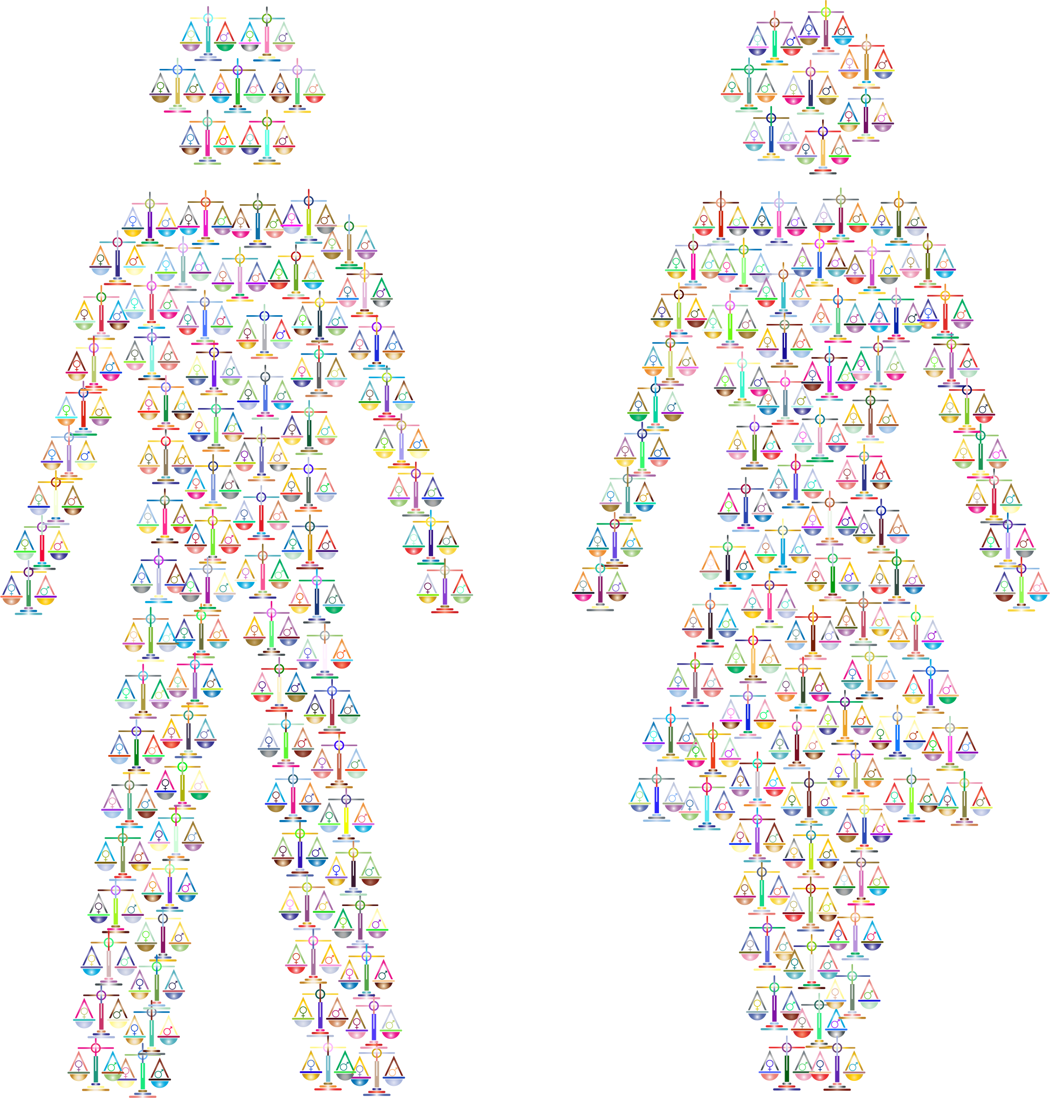 Big Image - Gender Equality No Background (2148x2247), Png Download