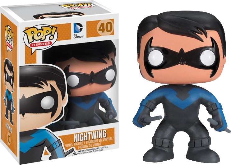 Nightwing Pop Vinyl Figurine - Funko Pop Nightwing (743x531), Png Download