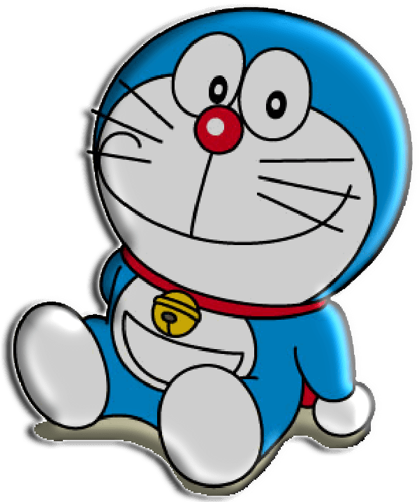 Doraemon Happy (600x731), Png Download