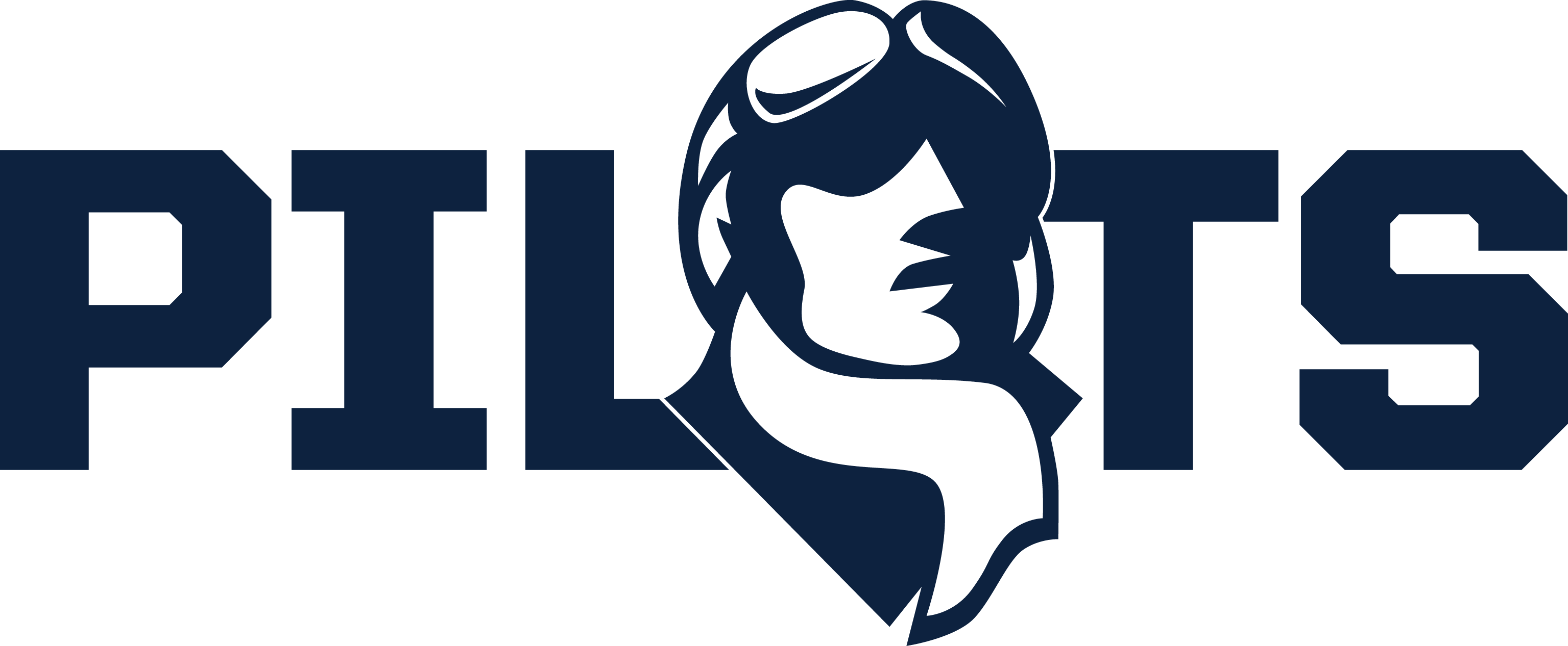 Providence University - Pilots Basketball Logo (3071x1267), Png Download